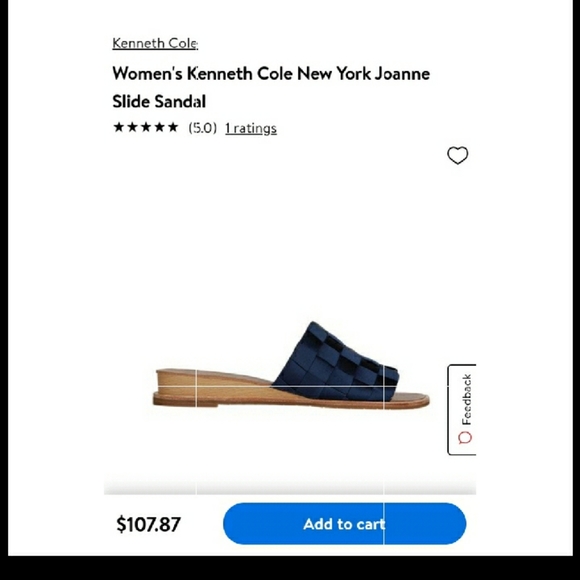 KENNETH COLE SATIN SLIDE NWOT - Picture 2 of 4
